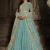 Sonal Chauhan Blue Embroidered Net Anarkali Suit 1 Sonal Chauhan Blue Embroidered Net Anarkali Suit -Riwaayat Store p3120sl05