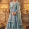 Prachi Desai Blue Embroidered Anarkali Salwar Suit -Riwaayat Store p3134sl01