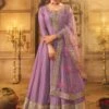 Prachi Desai Purple Embroidered Silk Salwar Suit -Riwaayat Store p3134sl05