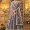 Prachi Desai Grey Sequins Embroidered Suit With Dupatta -Riwaayat Store p3134sl08