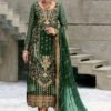 Green Pant Style Georgette Suit With Embroidery 1 Green Pant Style Georgette Suit With Embroidery -Riwaayat Store p3135sl04