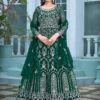 Green Embroidered Net Anarkali Salwar Kameez -Riwaayat Store p3148sl02 1