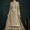Grey Palazzo Suit With Gota Patti Work 1 Grey Palazzo Suit With Gota Patti Work -Riwaayat Store p3178sl04