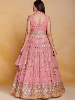 Pink Floor Length Anarkali Suit With Embroidery -Riwaayat Store p3190sl05 2