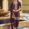 Purple Silk Palazzo Salwar Suit In Gota Patti Work 1 Purple Silk Palazzo Salwar Suit In Gota Patti Work -Riwaayat Store p3235sl02