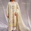 Off White Pakistani Styled Suit In Cotton -Riwaayat Store p3247sl03