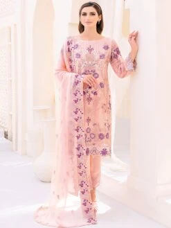 Pink Festive Wear Suit Set With Pant Style