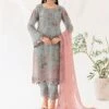 Blue Stone Embroidered Pant Style Salwar Kameez -Riwaayat Store p3250sl03