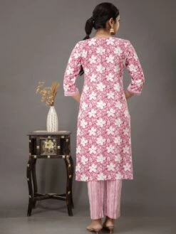 Pink Casual Wear Salwar Suit In Foral Print -Riwaayat Store p3257sl04 2