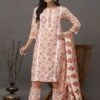 Orange Casual Wear Salwar Suit In Foral Print -Riwaayat Store p3258sl03