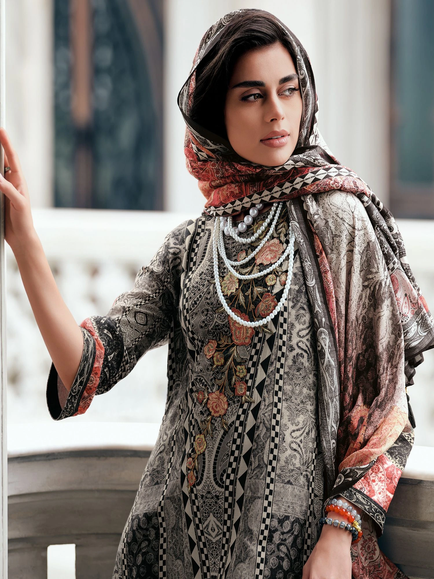 Black Digital Printed Salwar Suit With Palazzo Style 4 Black Digital Printed Salwar Suit With Palazzo Style - Image 2