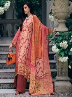 Multicolor Wedding Wear Palazzo Suit In Digital Print