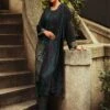 Blue Pakistani Salwar Kameez In Print With Pant Style -Riwaayat Store p3266sl16