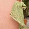 Olive Green Palazzo Style Salwar Kameez In Floral Print 2 Olive Green Palazzo Style Salwar Kameez In Floral Print -Riwaayat Store p3266sl18
