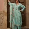 Sky Blue Floral Printed Palazzo Style Salwar Suit 2 Sky Blue Floral Printed Palazzo Style Salwar Suit -Riwaayat Store p3266sl19