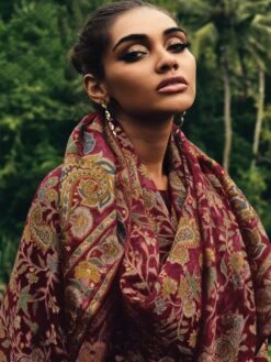 Maroon Palazzo Style Cotton Salwar Suit In Thread Work -Riwaayat Store p3268sl01 1