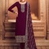 Dark Green Zari Embellished Pant Style Salwar Suit -Riwaayat Store p3277sl04