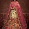Multicolor Floral Printed Lehenga Choli With Dupatta -Riwaayat Store p4003lc04