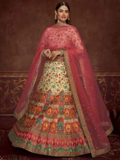 Multicolor Floral Printed Lehenga Choli With Dupatta
