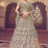 Grey Designer Lehenga Choli In Net -Riwaayat Store p4020lc03