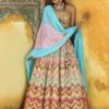 Multicolor Embroidered Lehenga Choli With Dupatta -Riwaayat Store p4047lc02