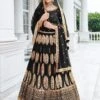 Black Festive Heavy Border Lengha With Choli -Riwaayat Store p4063lc02 1
