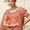 Orange Net Lehenga Set With Thread Embroidery 2 Orange Net Lehenga Set With Thread Embroidery -Riwaayat Store p4073lc07 1