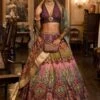 Multicolor Bridal Stone Embellished Lehenga Set -Riwaayat Store p4076lc02