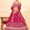 Pink Sequins Embroidered Bridesmaid Lehenga Set -Riwaayat Store p4082lc07