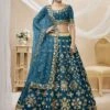 Blue Gota Embroidered Lehenga Choli In Silk -Riwaayat Store p4088lc06