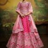 Pink Bridal Lehenga Choli With Heavy Embroidery -Riwaayat Store p4089lc01