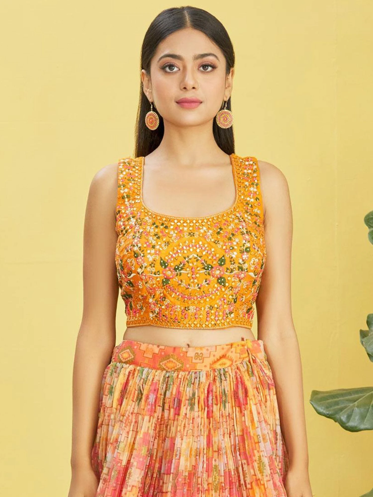 Yellow Party Wear Lehenga Choli With Dupatta 4 Yellow Party Wear Lehenga Choli With Dupatta - Image 2