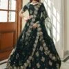 Green Lehenga Choli With Dupatta In Organza -Riwaayat Store p4113lc01