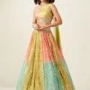 Multicolor Lehenga With Choli In Lehariya -Riwaayat Store p4122lc01