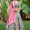 Multicolor Dola Silk Lehenga Choli With Dupatta -Riwaayat Store p4123lc07