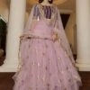 Purple Festive Lehenga Choli In Net With Dupatta 1 Purple Festive Lehenga Choli In Net With Dupatta -Riwaayat Store p4124lc06