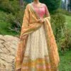 Multicolor Lehenga Choli With Lehariya Print Dupatta -Riwaayat Store p4125lc08