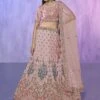 Dusty Pink Georgette Lehenga Choli In Thread Work -Riwaayat Store p4132lc15