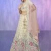 White Stone Embroidered Festive Lehenga With Dupatta 1 White Stone Embroidered Festive Lehenga With Dupatta -Riwaayat Store p4132lc19
