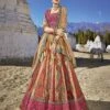 Multicolor Heavy Embroidered Wedding Lehenga Choli -Riwaayat Store p4143lc01