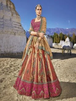 Multicolor Heavy Embroidered Wedding Lehenga Choli -Riwaayat Store p4143lc01 2