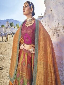 Multicolor Traditional Lehenga Choli With Dupatta -Riwaayat Store p4143lc03 1 1
