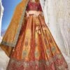 Orange Wedding Wear Lehenga With Designer Choli -Riwaayat Store p4143lc07