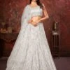 White Sequins Augmented Designer Lehenga Choli 2 White Sequins Augmented Designer Lehenga Choli -Riwaayat Store p4245lc01