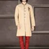 Golden Colour Jacquard Men's Indowestern. -Riwaayat Store pcsi9