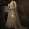 Designer Sharara Salwar Suit Beige Colour. -Riwaayat Store prc1033