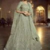Green Colour Soft Net Lehenga. 2 Green Colour Soft Net Lehenga. -Riwaayat Store prc1418