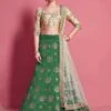Green Colour Art Silk Traditional Lehenga Choli. -Riwaayat Store prc1428