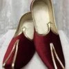 Velvet Mojari In Maroon Colour. -Riwaayat Store prc1828