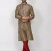 Brown Colour Silk Kurta Pajama. -Riwaayat Store prc2063